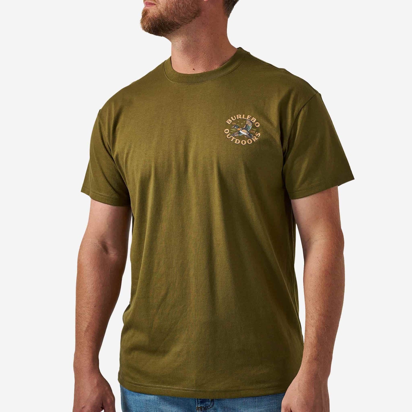 Burlebo Wood Duck Tee in Hunter Green