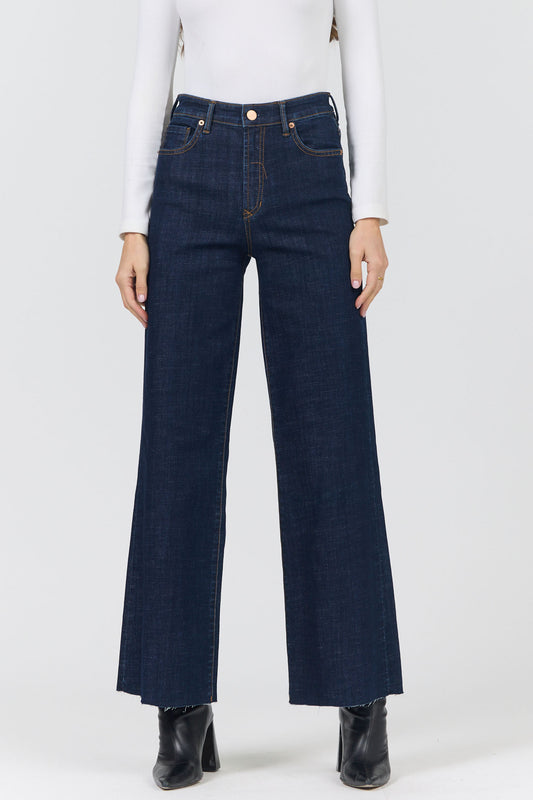 Dear John Fiona High Rise Wide Leg Jean in Anchor