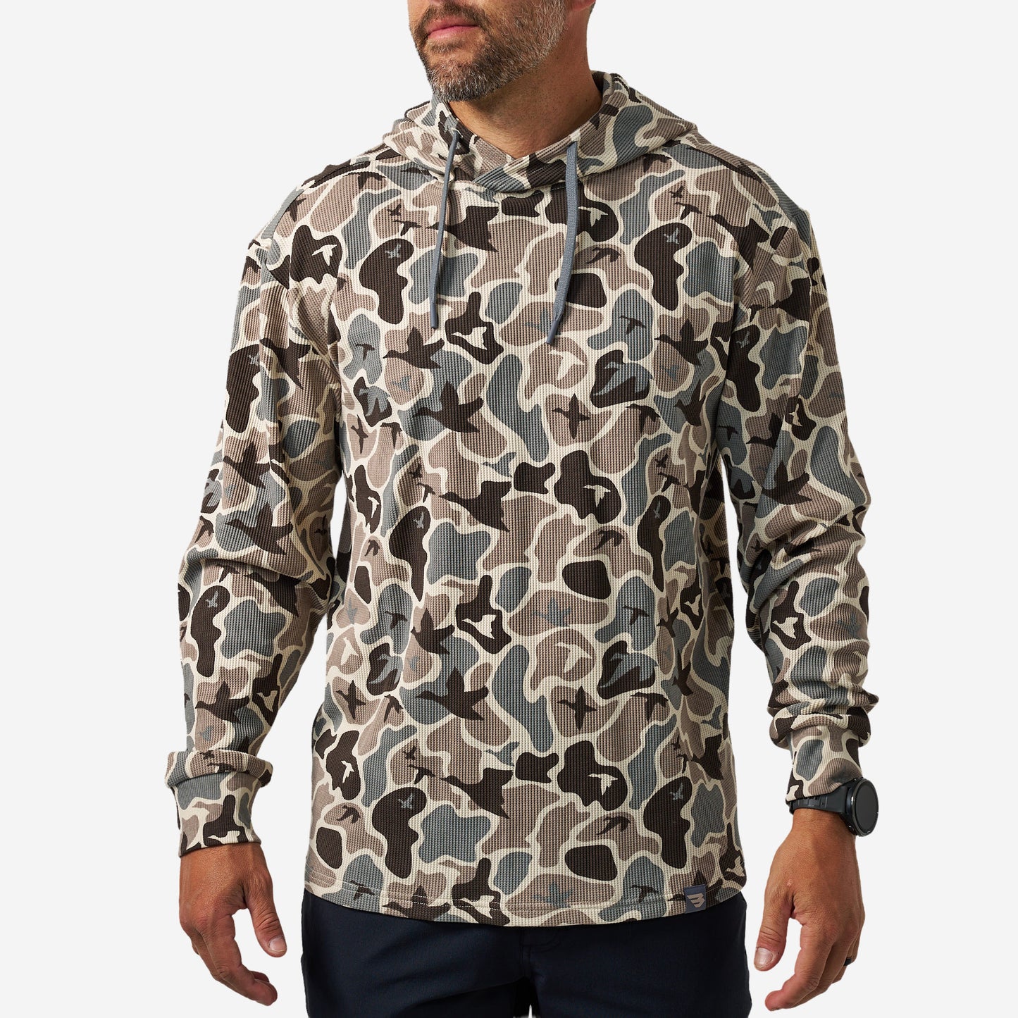 Burlebo Thermal Hoodie on Mallard Mayhem Camo