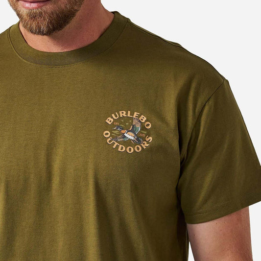 Burlebo Wood Duck Tee in Hunter Green