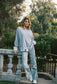 Dear John Micah Wide Leg Jean in Sea Glass Garden