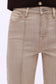 Bayeas High Rise Creased Straight Leg Pants in Khaki