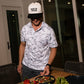 Burlebo Men's Performance White Camo Polo