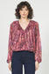 Dear John Piaf Top in Pomegranate Flame