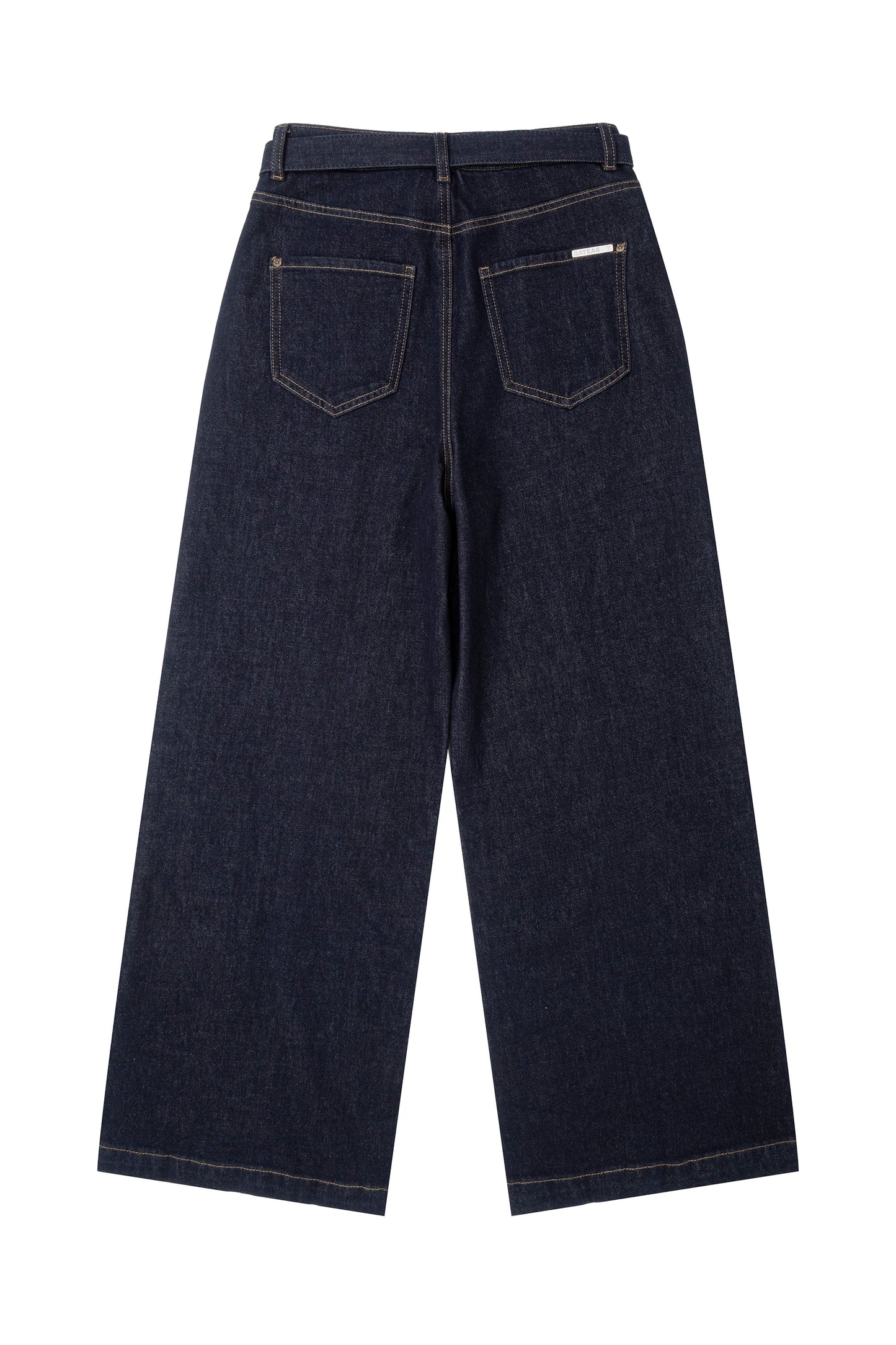 Bayeas Super High Rise Creased Wide Leg Jeans