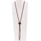 Double J Vestige Brandy Elk Skin Necklace