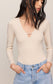 Z Supply Ginger Second Skin Bodysuit in Chalk