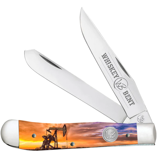 Whiskey Bent Hat Co. Pump Jack Sunrise Trapper Knife