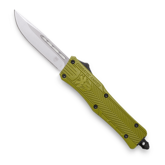 CobraTec OD Green CTK-1 double action OTF Knife - Tanto Not Serrated