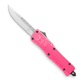 CobraTec Pink CTK-1 double action OTF Knife - Tanto Not Serrated