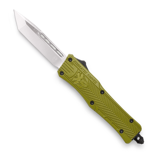 CobraTec OD Green CTK-1 double action OTF Knife - Tanto Not Serrated