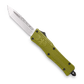 CobraTec OD Green CTK-1 double action OTF Knife - Tanto Not Serrated
