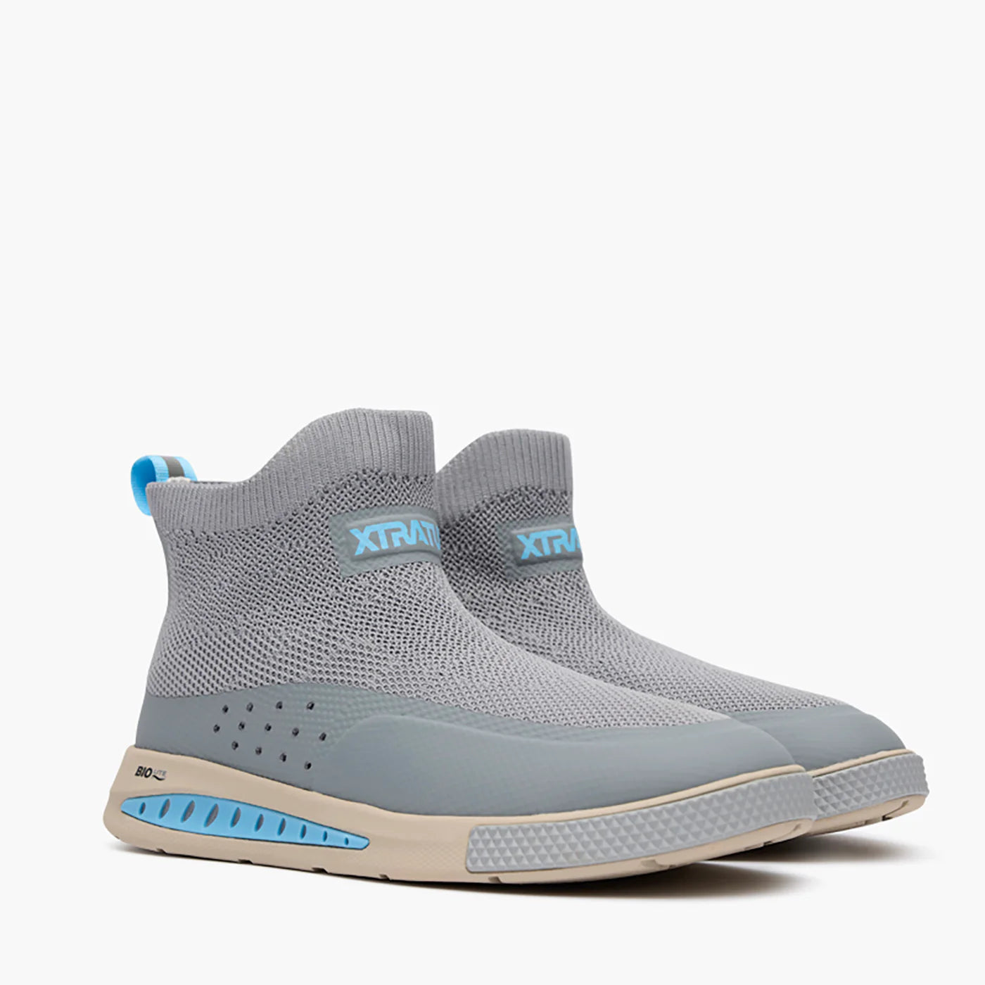 XTRATUF Men's Ankle Deck Boot Sport DriftTech in Ultimate Gray