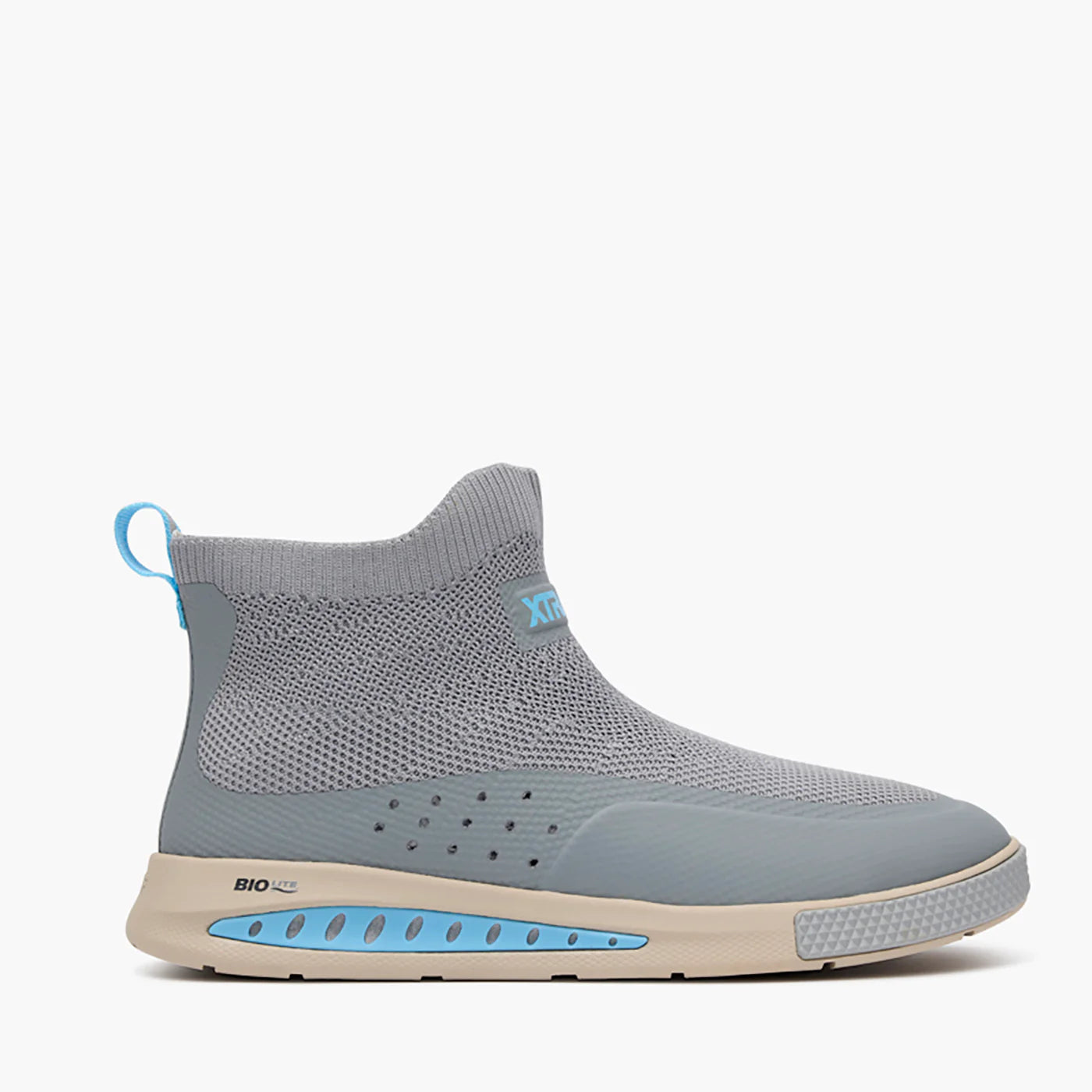 XTRATUF Men's Ankle Deck Boot Sport DriftTech in Ultimate Gray