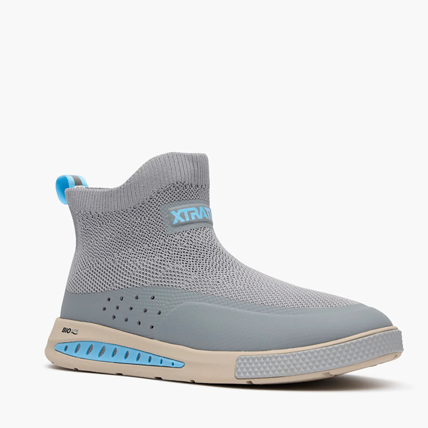 XTRATUF Men's Ankle Deck Boot Sport DriftTech in Ultimate Gray