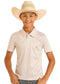 Panhandle Slim Boys' Micro Cactus Print Polo