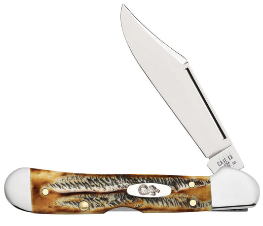 Case Jigged Case 6.5 BoneStag Mini CopperLock