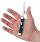 Case Pocket Worn Peach Seed Jig Mediterranean Blue Bone Mini Trapper