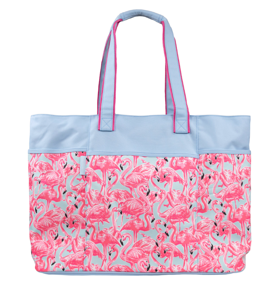 Simply Southern Beach Tote Flamingo