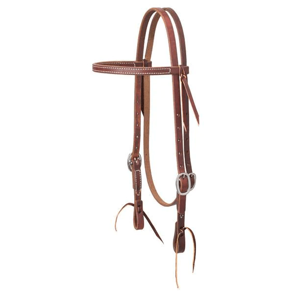 Working Tack Single-Ply Headstall with Tie Ends