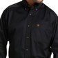 Ariat Mens Black Solid Twill Classic Fit Shirt