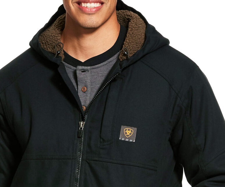 Ariat Mens Black Rebar DuraCanvas Jacket