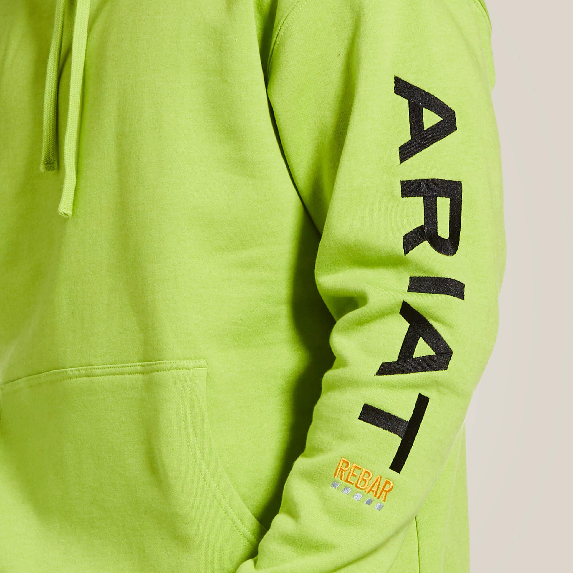 Ariat Rebar Hoodie Lime/Heather Black