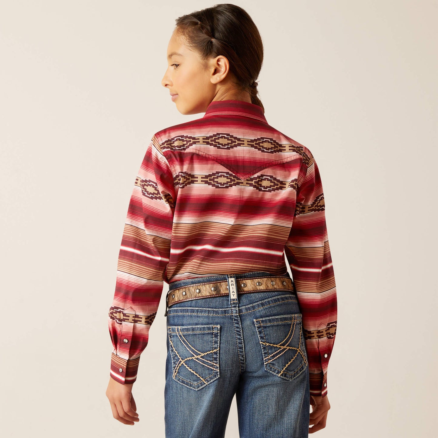 Ariat Girl's Blushing Serape Snap Shirt