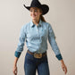 Ariat Kirby Stretch Crystal Teal Stripe Shirt