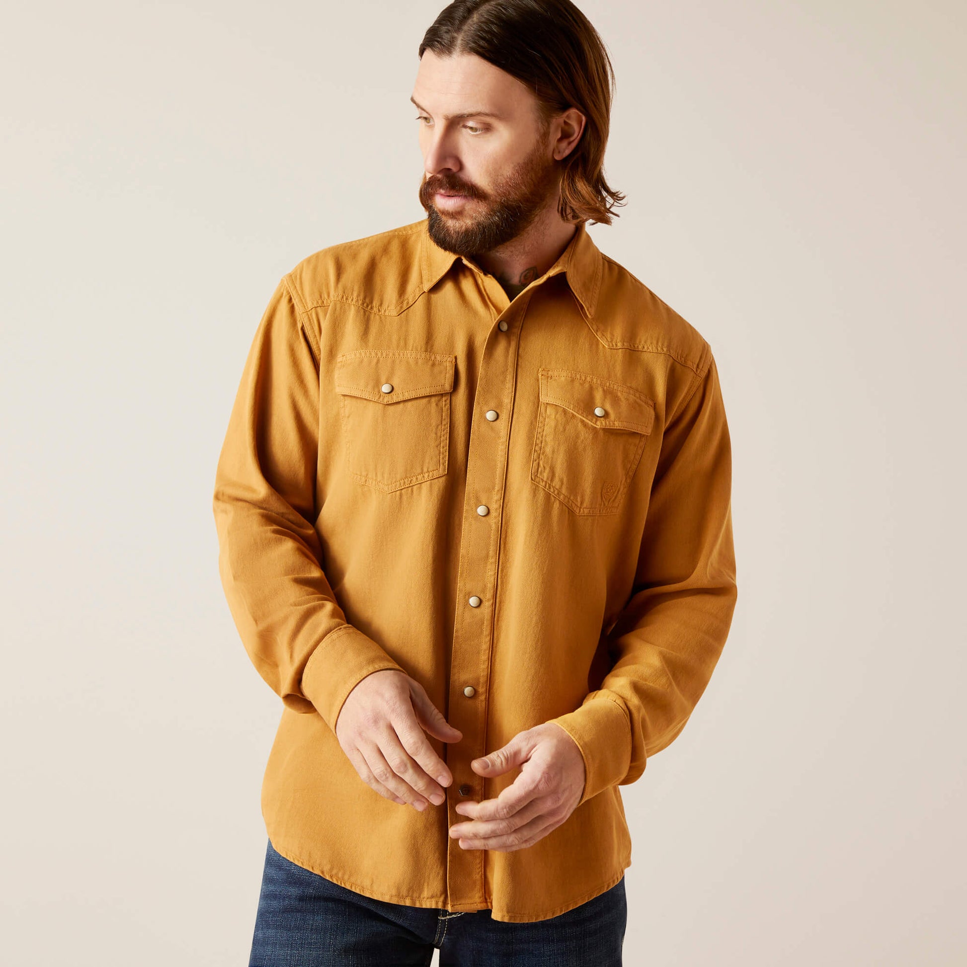 Ariat Men's Jurlington Retro Fit Shirt in Comb Honey