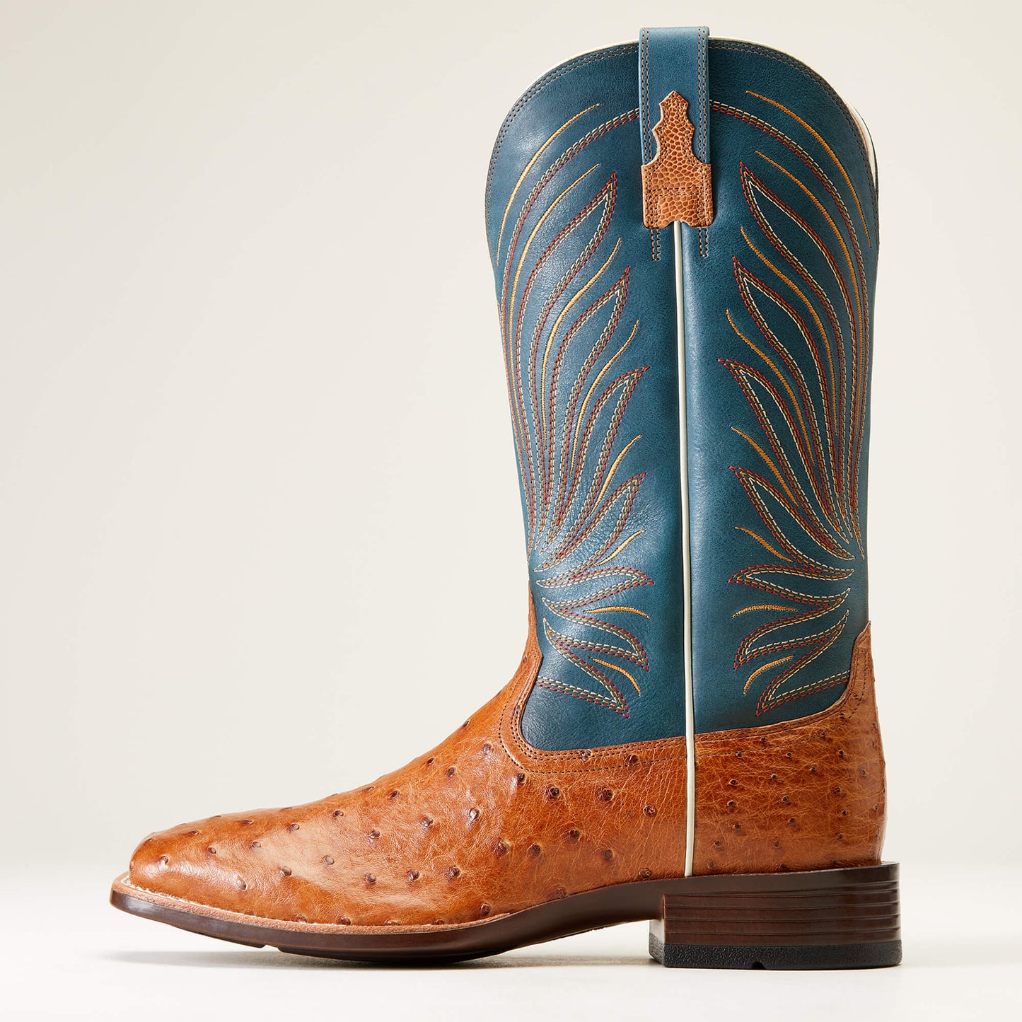 Ariat Brandin' Ultra Antique Tan Full Quill Ostrich Boot