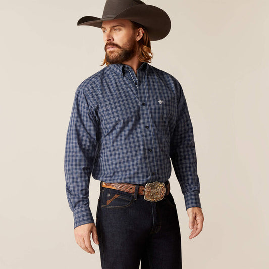 Ariat Pro Series Prestcot Dress Blue Classic Fit Shirt