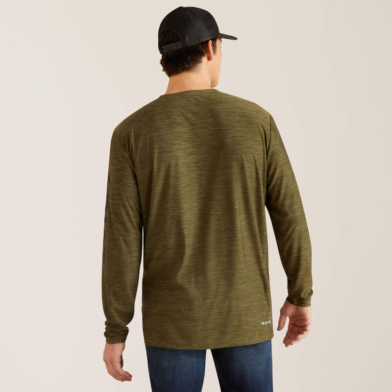 Ariat Charger Logo T-Shirt in Brine Olive