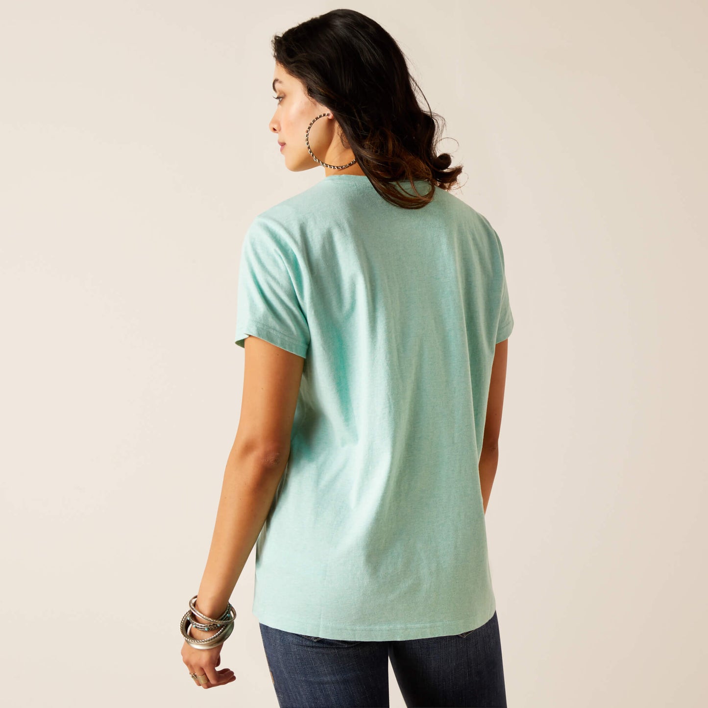 Ariat Women's Aqua Heather Cowboy T-shirt