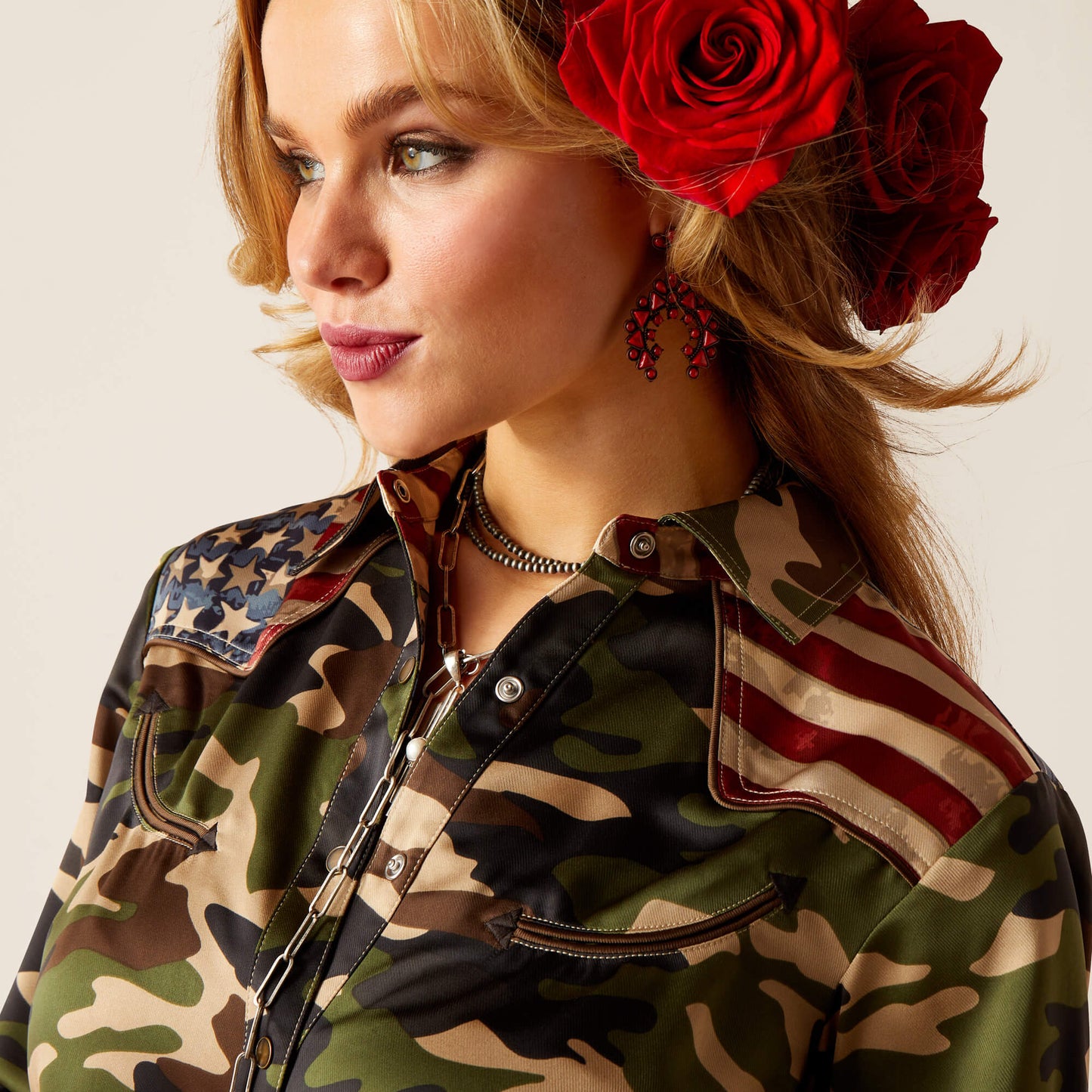 Ariat Camo Pride Rodeo Quincy Shirt