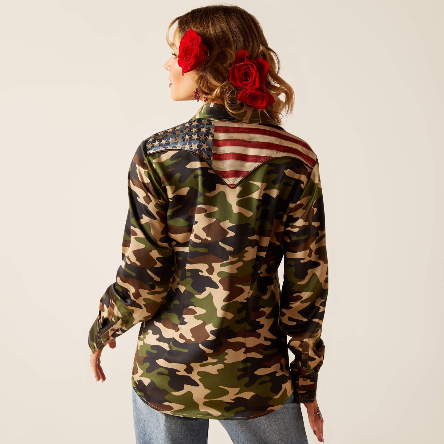 Ariat Camo Pride Rodeo Quincy Shirt