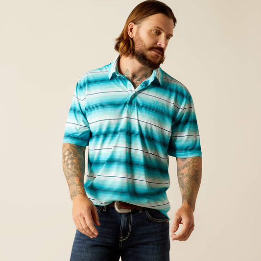 Ariat Ombre Striped Ariat TEK Polo