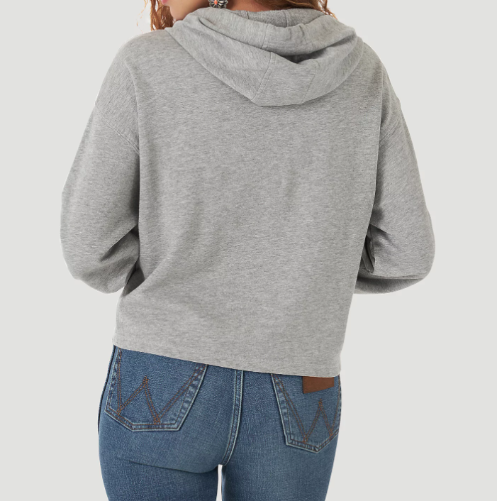 Wrangler Womens Retro Southwestern Cropped Pullover Hoodie