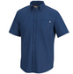Huk Mens Short Sleeve Kona Cross Dye Shirt Set Sail XL