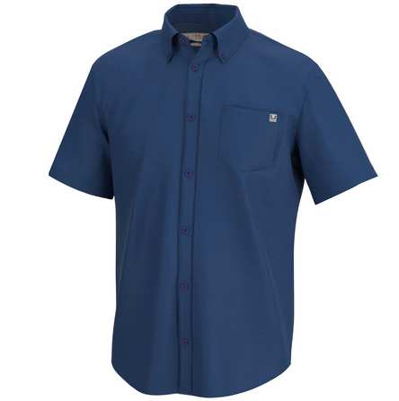 Huk Mens Short Sleeve Kona Cross Dye Shirt