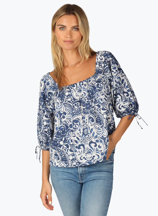 Dylan Emma Puff Sleeve Blouse