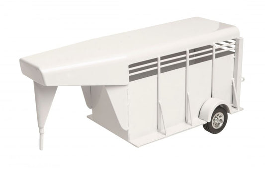 Little Buster Toys Gooseneck Stock Trailer White