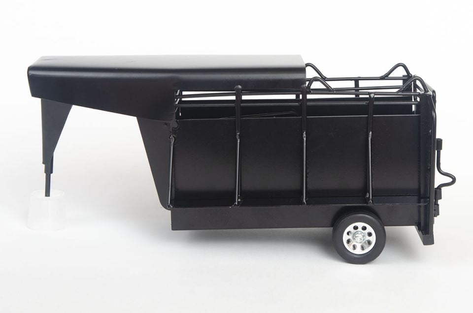 Little Buster Toys Gooseneck Half Top Trailer Black