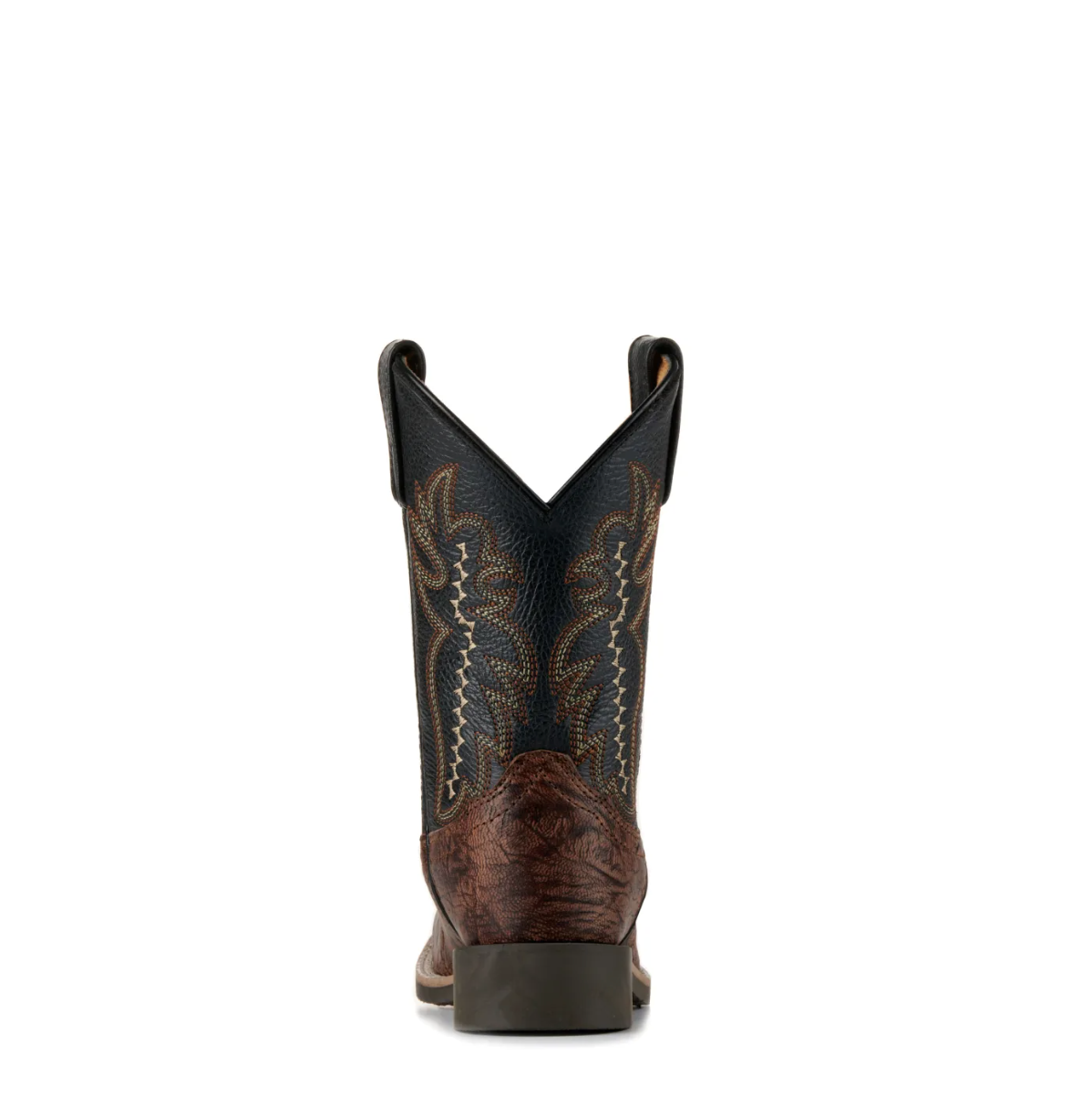 Smoky Mountain Youth Presley Antique Brown Exotic Print Boots