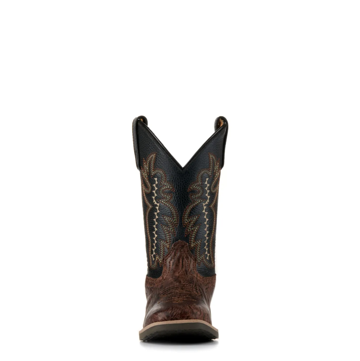 Smoky Mountain Youth Presley Antique Brown Exotic Print Boots