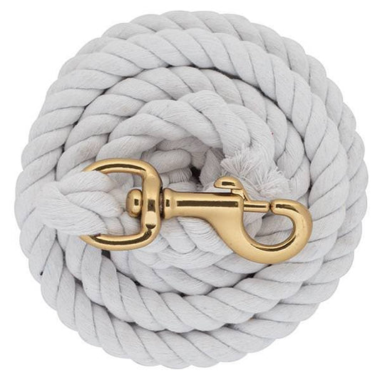 Cotton Lead Rope with Brass Plated 225 Snap