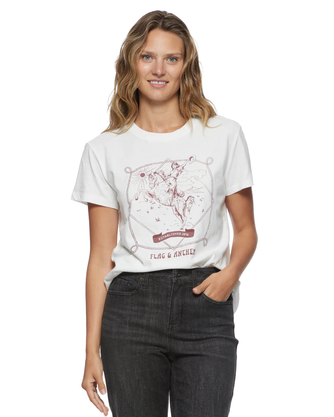 Cowgirl Cropped Graphic Tee