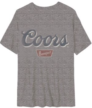 Lucky Brand Coors Heather Grey Boyfriend T Shirt