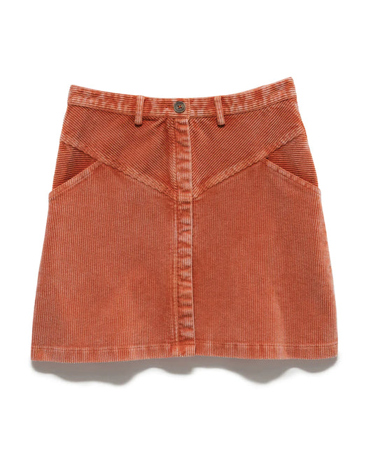 Flag & Anthem Cayce Button-Front Corduroy Mini Skirt