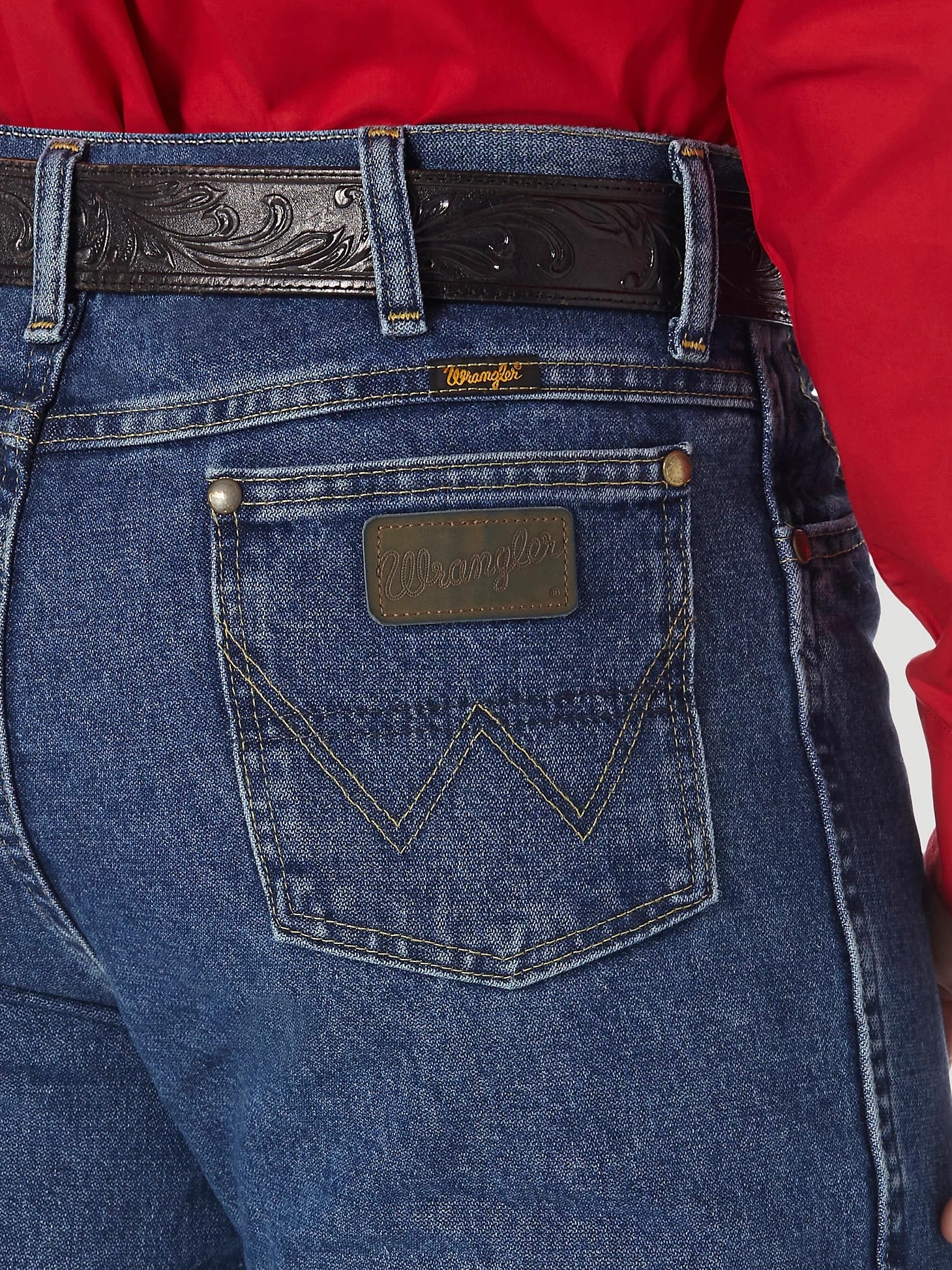 Wrangler® Cowboy Cut® Rigid Slim Fit Jean in Rigid Indigo